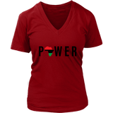 AFRO POWER - District Womens V-Neck